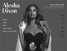 Tablet Screenshot of aleshadixon.com